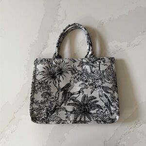 Jungle Black & White Tote Bag - NEW